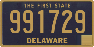 DE license plate 991729