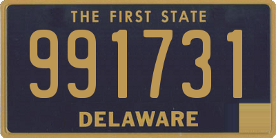 DE license plate 991731