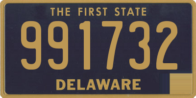 DE license plate 991732