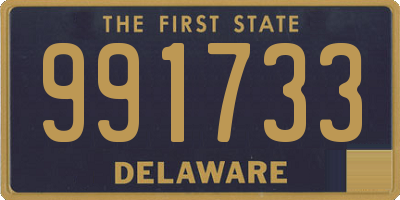 DE license plate 991733