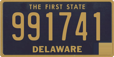 DE license plate 991741