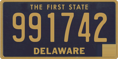 DE license plate 991742