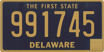 DE license plate 991745