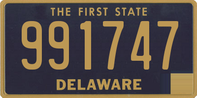 DE license plate 991747