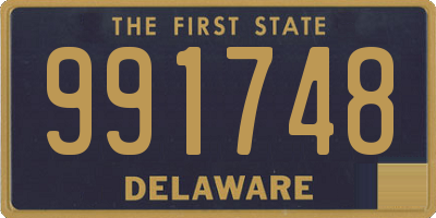 DE license plate 991748