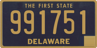 DE license plate 991751