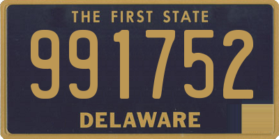 DE license plate 991752