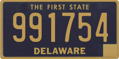 DE license plate 991754