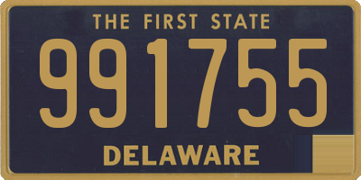 DE license plate 991755