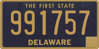 DE license plate 991757