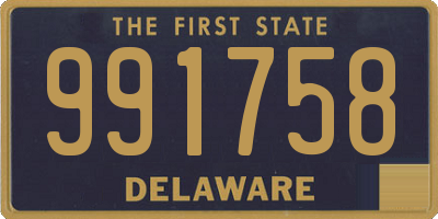 DE license plate 991758