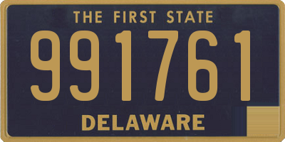 DE license plate 991761