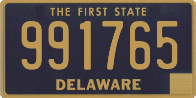 DE license plate 991765