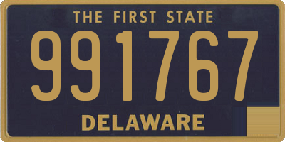 DE license plate 991767