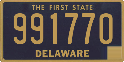 DE license plate 991770