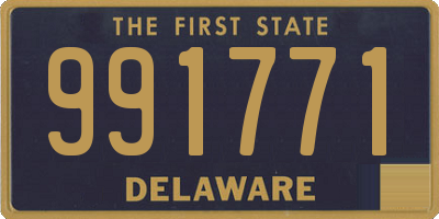 DE license plate 991771
