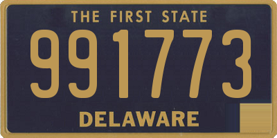 DE license plate 991773