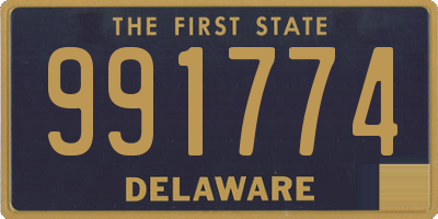 DE license plate 991774