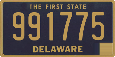 DE license plate 991775