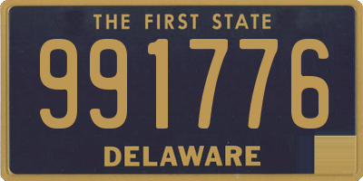 DE license plate 991776