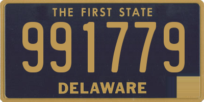 DE license plate 991779
