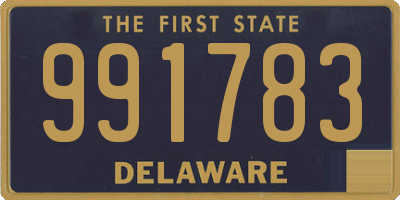 DE license plate 991783