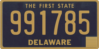DE license plate 991785