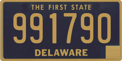 DE license plate 991790