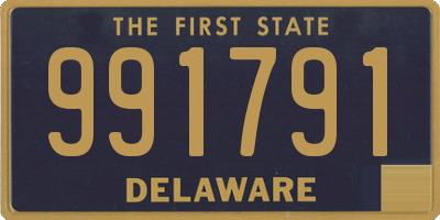 DE license plate 991791