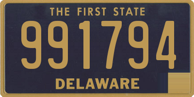 DE license plate 991794