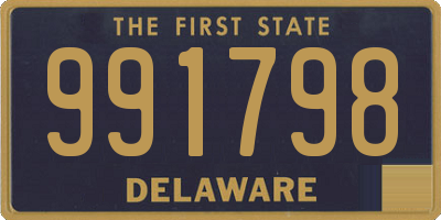 DE license plate 991798