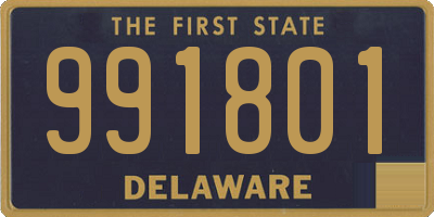 DE license plate 991801