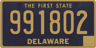 DE license plate 991802