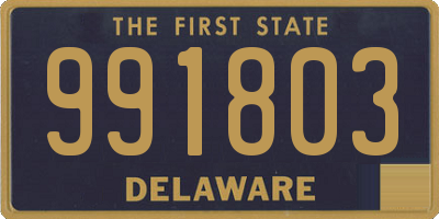 DE license plate 991803