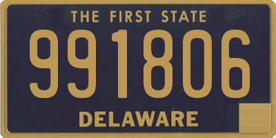 DE license plate 991806