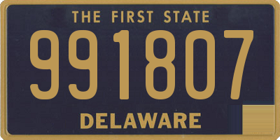 DE license plate 991807