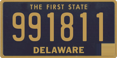 DE license plate 991811
