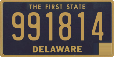DE license plate 991814