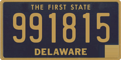 DE license plate 991815