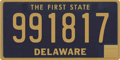 DE license plate 991817