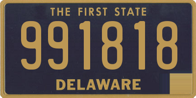 DE license plate 991818
