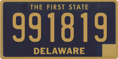 DE license plate 991819