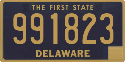 DE license plate 991823
