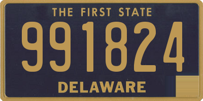 DE license plate 991824