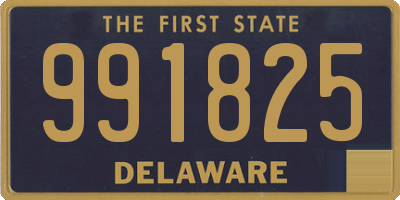 DE license plate 991825
