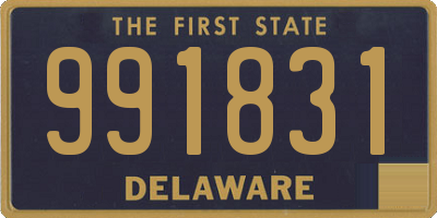 DE license plate 991831