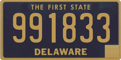 DE license plate 991833
