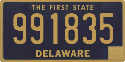 DE license plate 991835
