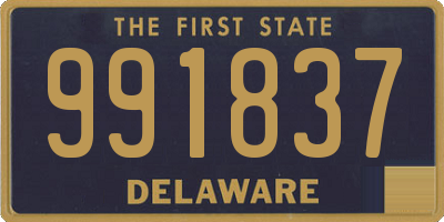 DE license plate 991837
