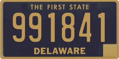 DE license plate 991841